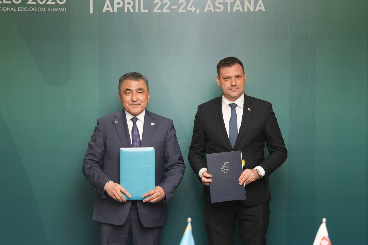 Министерство водных ресурсов и ирригации РК и Министерство окружающей среды Словацкой Республики подписали Меморандум о взаимопонимании и сотрудничестве