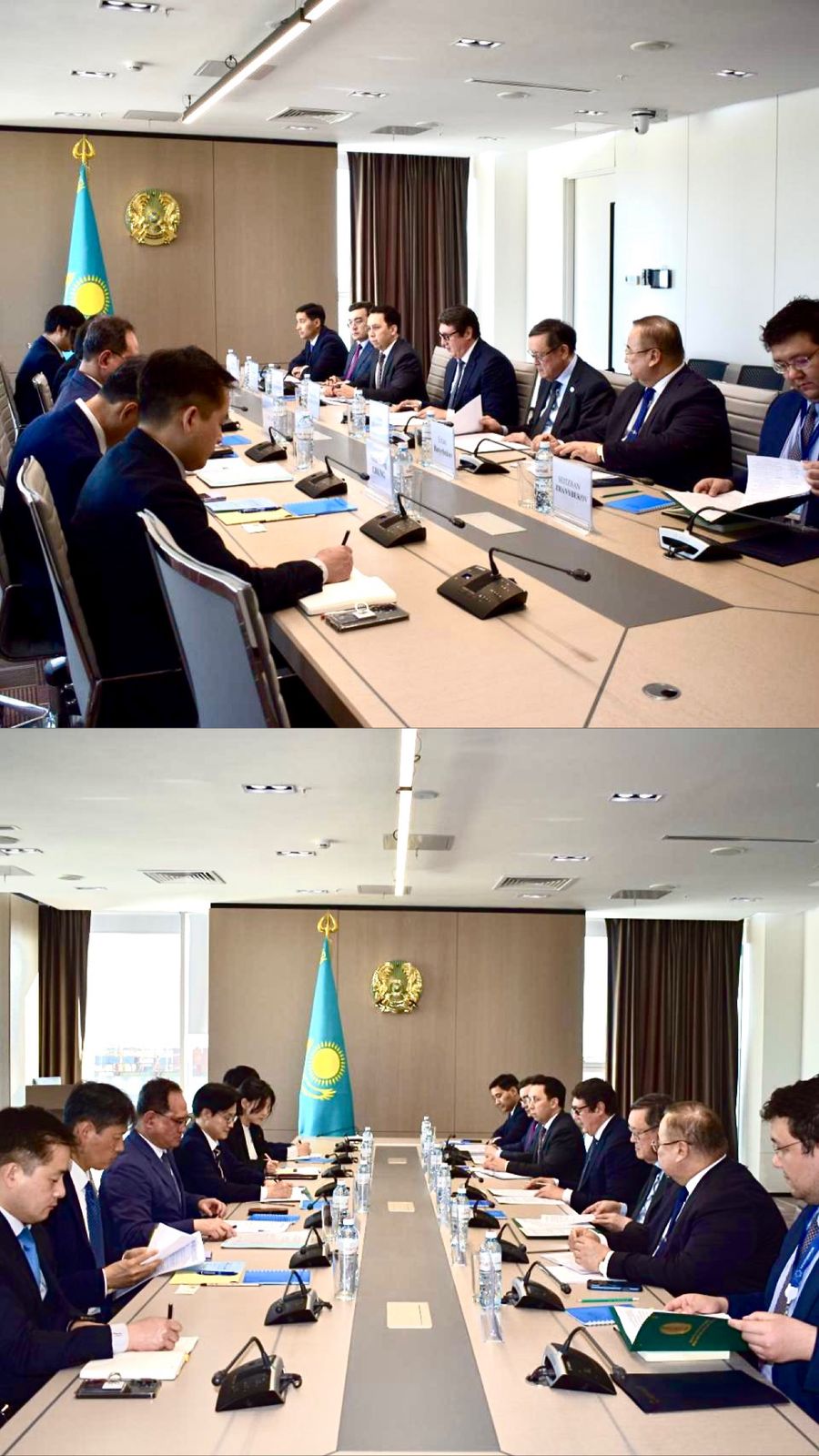 Председатель Агентства Республики Казахстан по атомной энергии Алмасадам Саткалиев провёл встречу с Министром торговли, промышленности и энергетики Республики Корея Ким Чон Кван