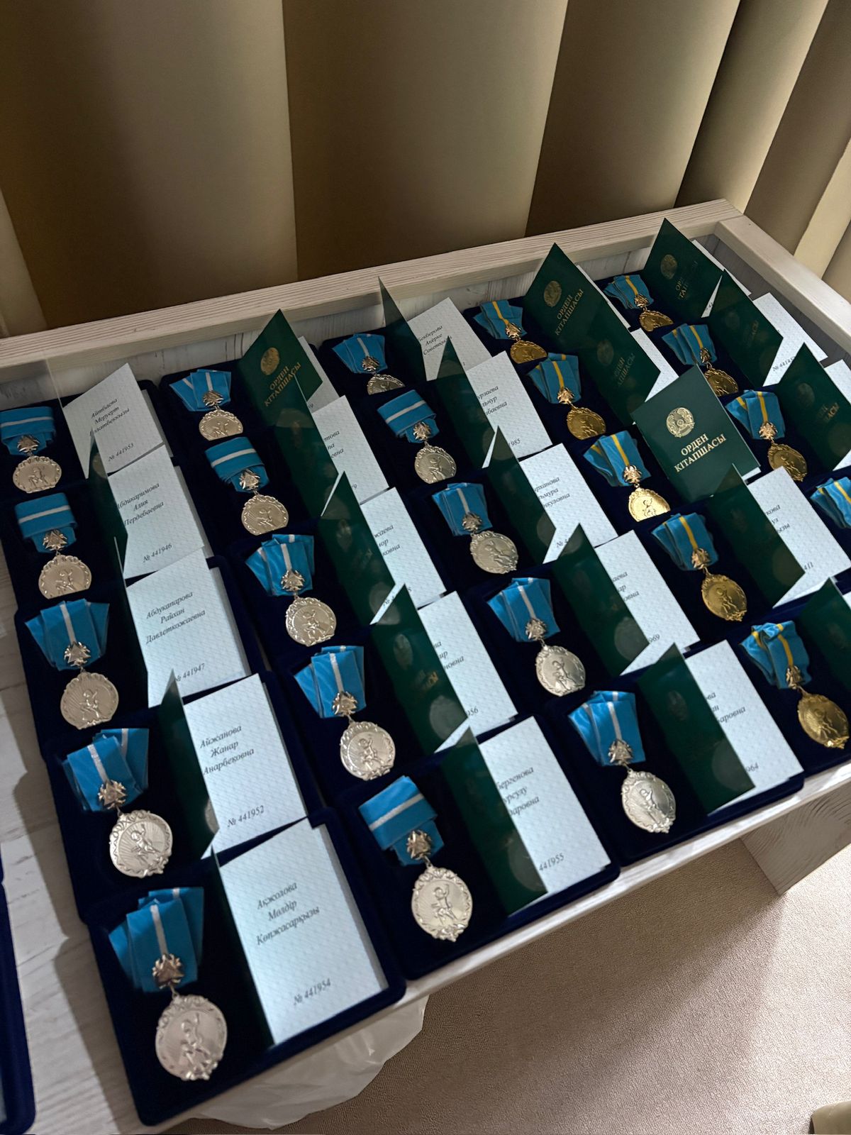 В Каратауском районе многодетные матери награждены государственными наградами