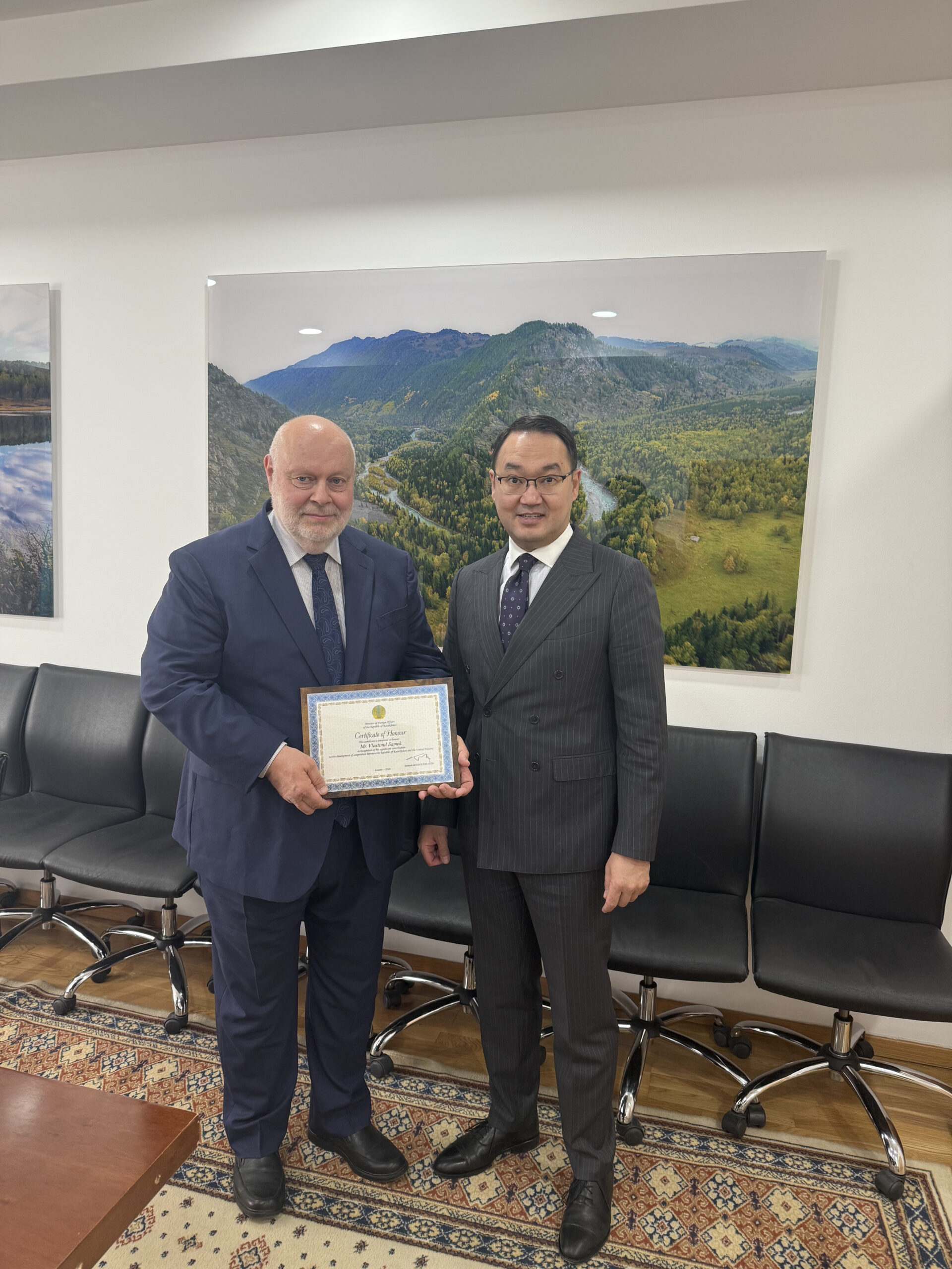 В МИД РК состоялась встреча с представителем Департамента глобальных коммуникаций ООН в Казахстане