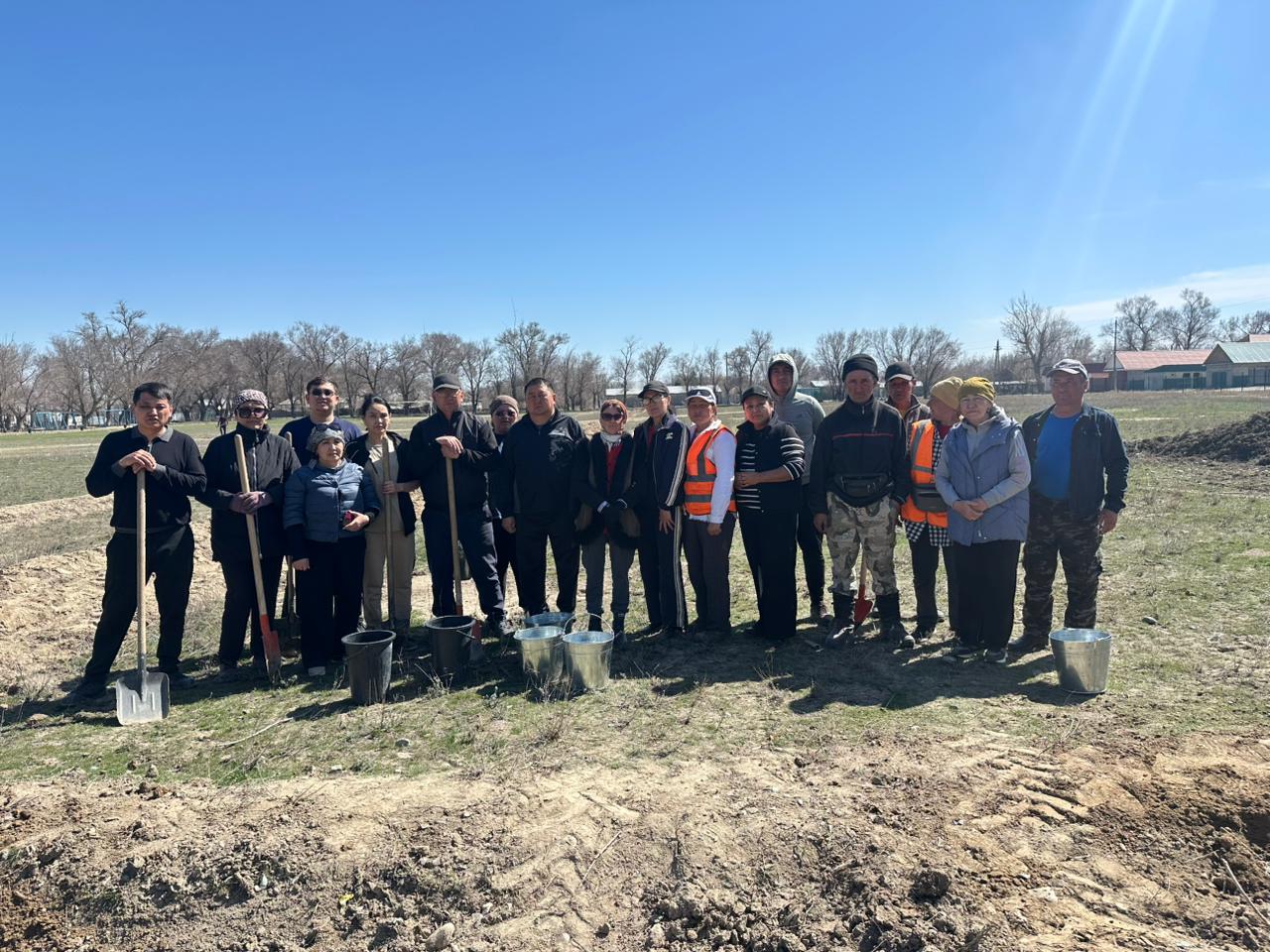 В Бескольском сельском округе высажены саженцы деревьев