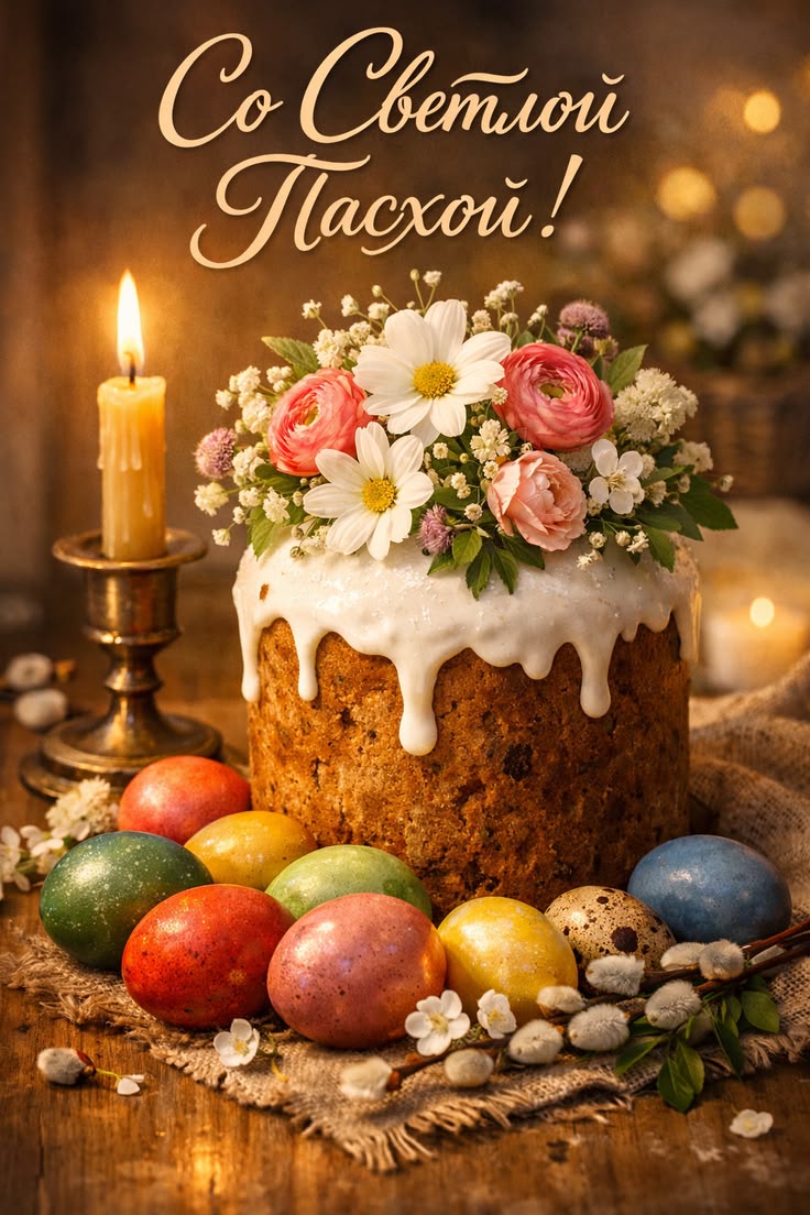 Поздравление акима Сандыктауского района со светлым праздником Пасхи