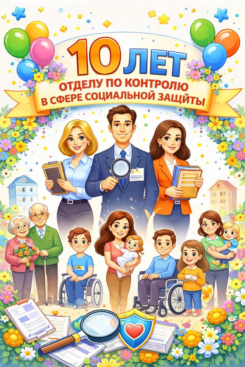 Отделу по контролю в сфере социальной защиты населения – 10 лет