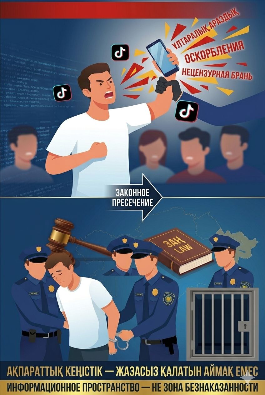 Прямой эфир до изолятора: в ВКО пресечено разжигание межнациональной розни в TikTok