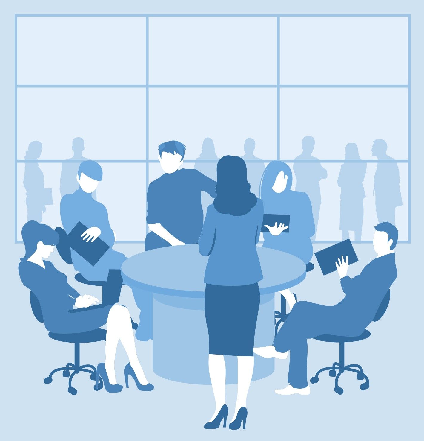 Еженедельное собрание социальных работников отделения социальной помощи на дому № 3