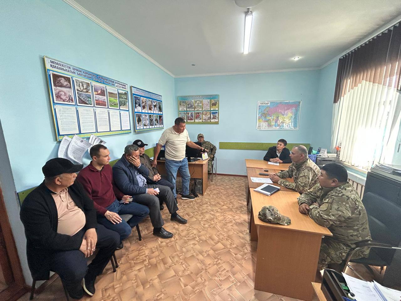 В Меркенском районе обсудили вопросы безопасности чабанов