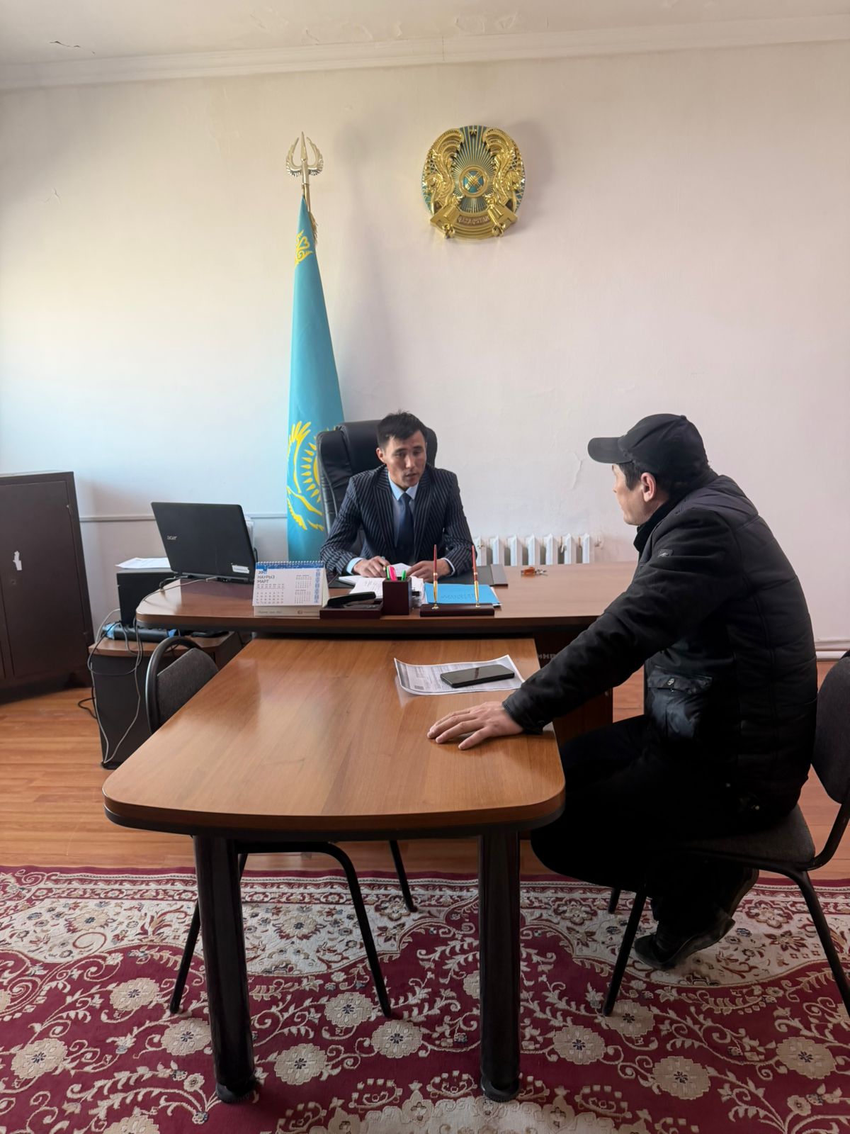 Личный прием акима округа.
