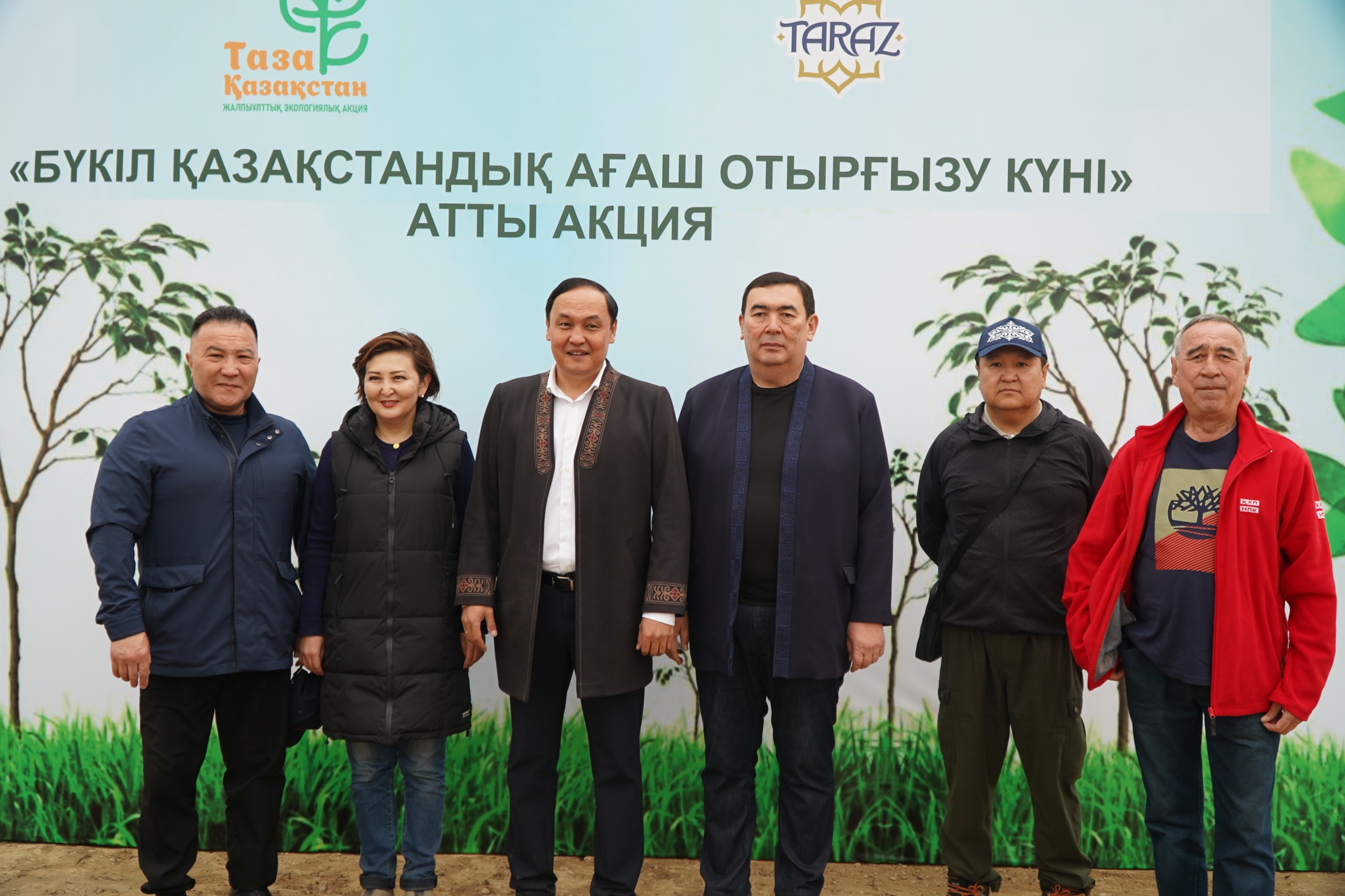 В Таразе в широком формате состоялась акция «Бүкілқазақстандық ағаш отырғызу күні»