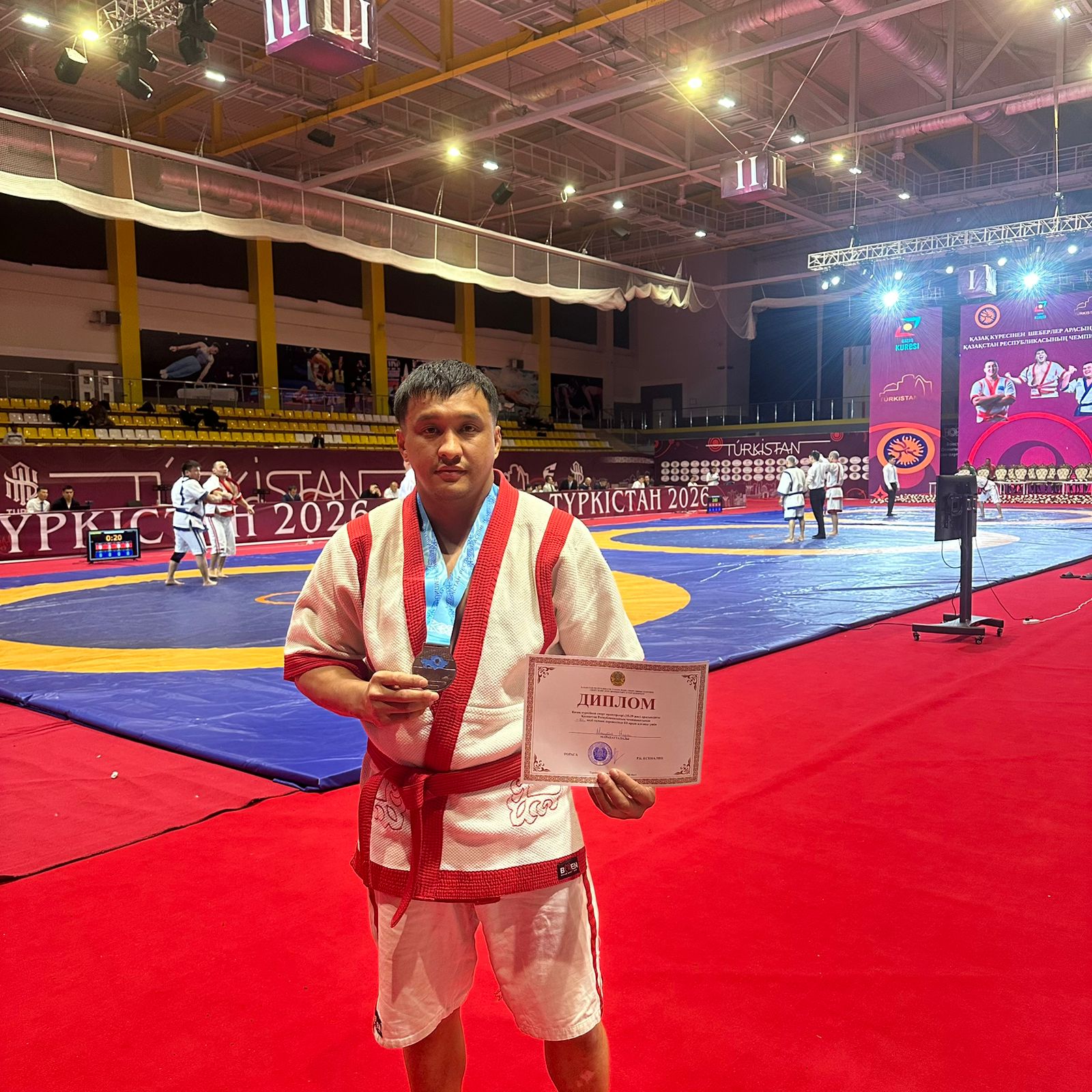 Полицейский из СКО стал призёром чемпионата Казахстана по двум видам борьбы