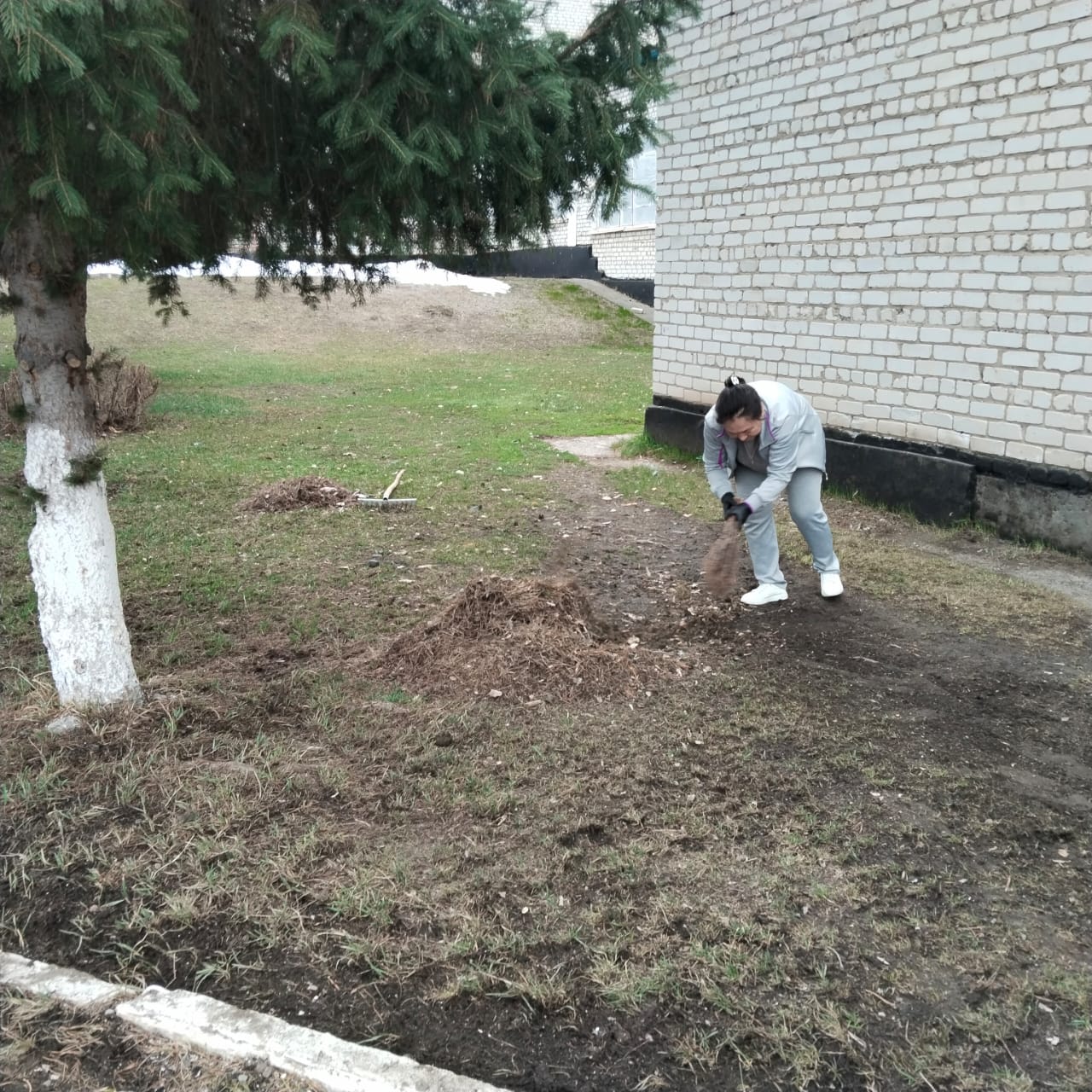 В средней школе Токжайлау прошёл весенний субботник