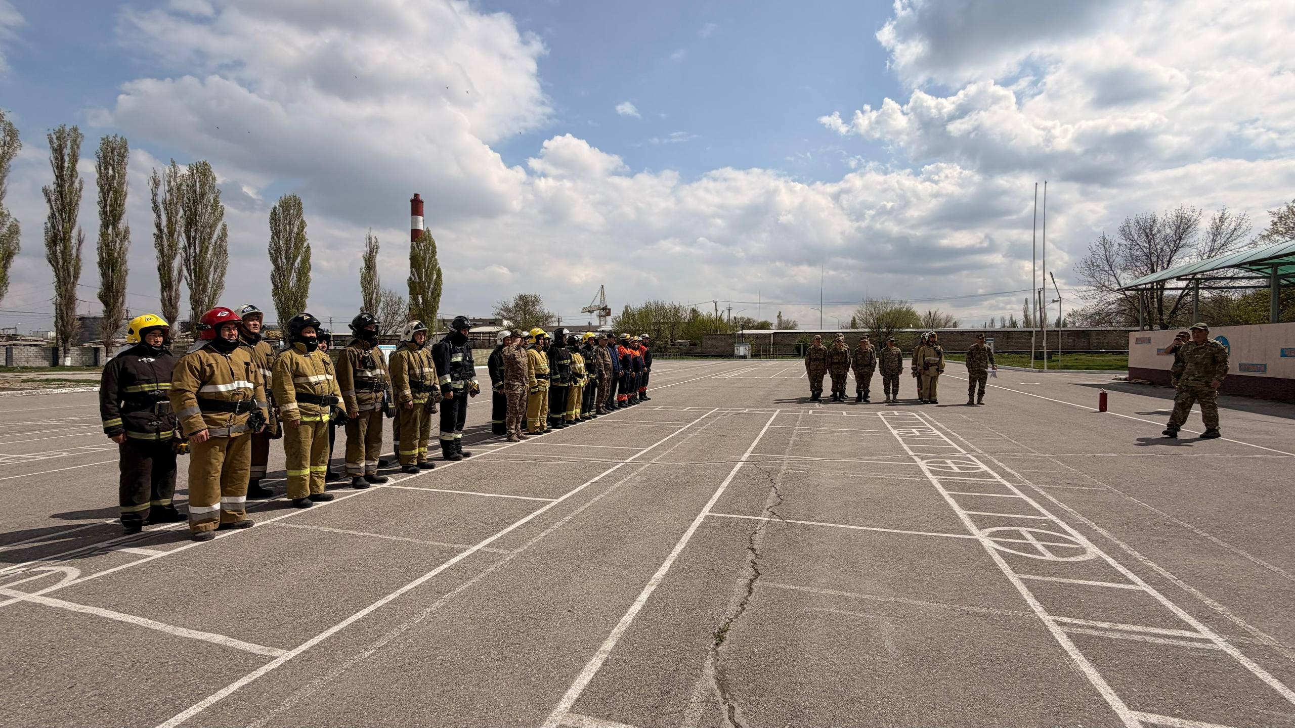 В Таразе проведено пожарно-тактическое учение