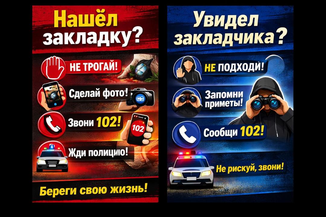 Алгоритм действий при обнаружении «закладок» наркотиков или лиц, осуществляющих их сбыт