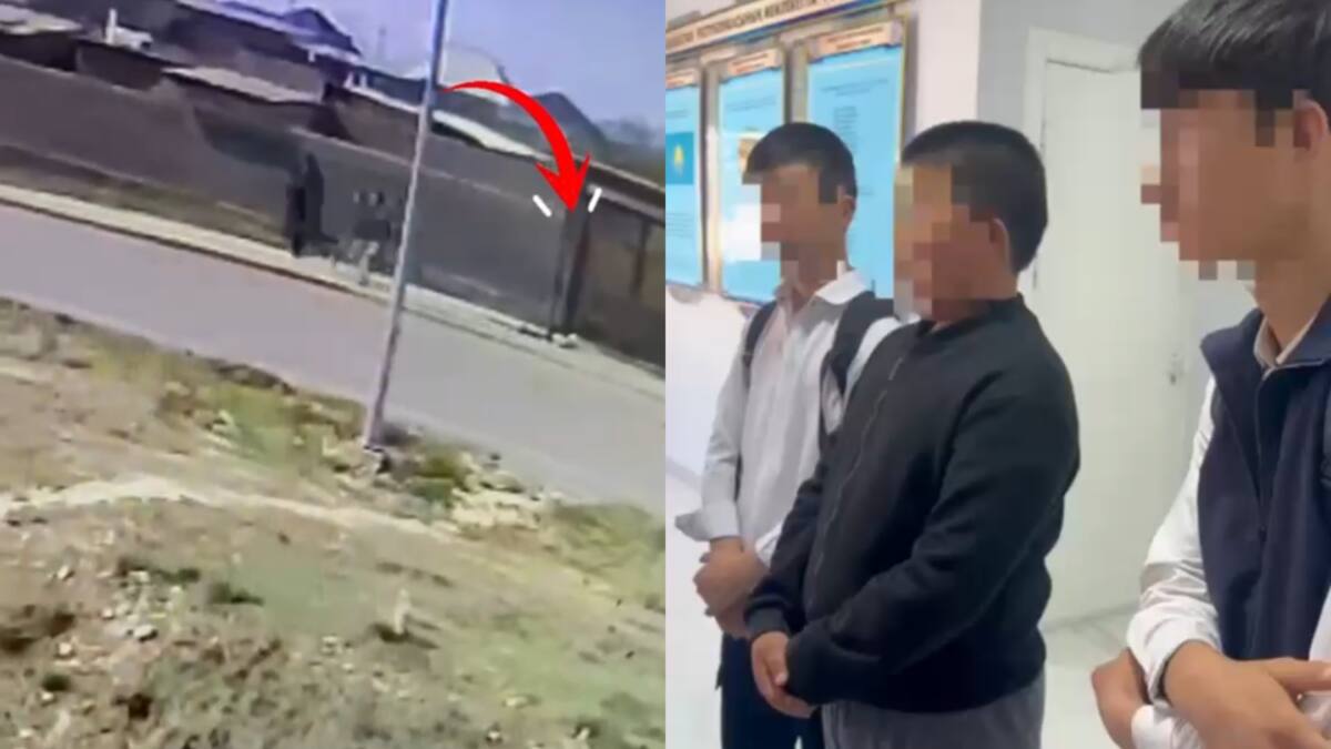 Полиция оперативно выявила правонарушение, совершенное подростками в Туркестане