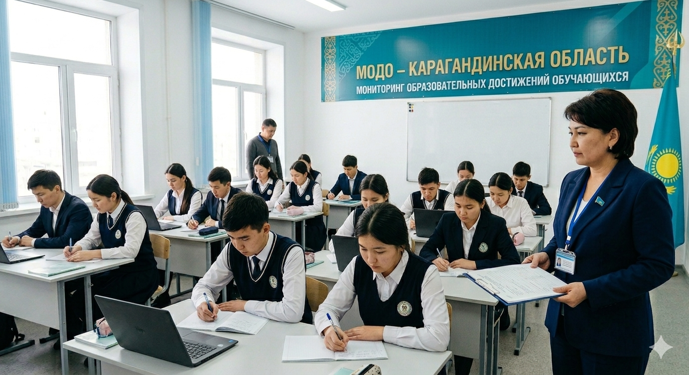 В Карагандинской области активно проходит процесс мониторинга образовательных достижений обучающихся (МОДО).