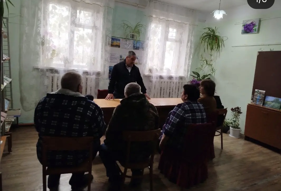 Отчетная  встреча акима сельского округа с населением села Буденовка