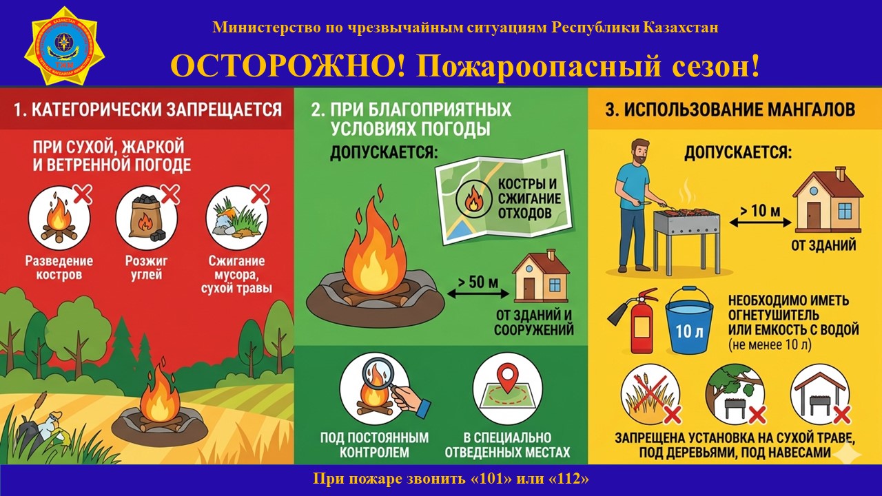 МЧС напоминает о правилах пожарной безопасности