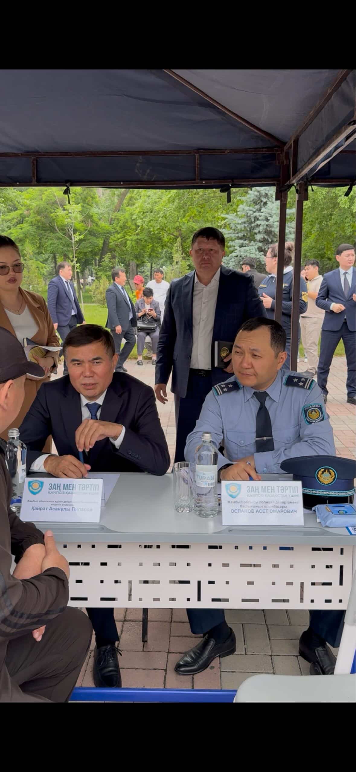 Прошла акция «Связь с обществом» в рамках принципа «Закон и порядок».