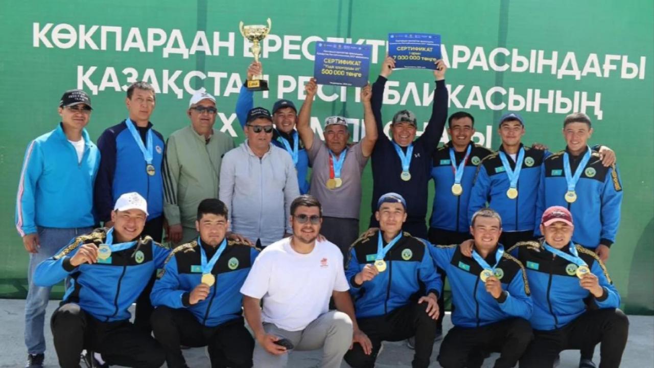 Команда «Әулиеата» в 16-й раз стала чемпионом Казахстана по кокпару