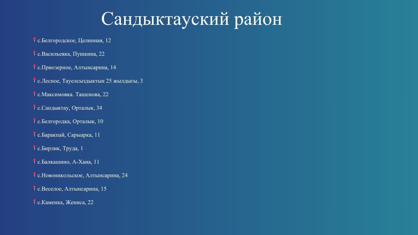 Уважаемые жители Акмолинской области!