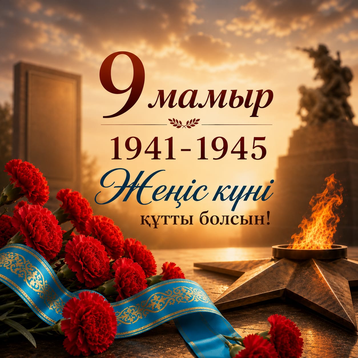 Поздравление акима района с Днем Победы