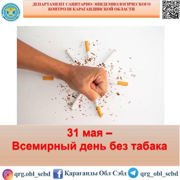 31 мая – Всемирный день без табака