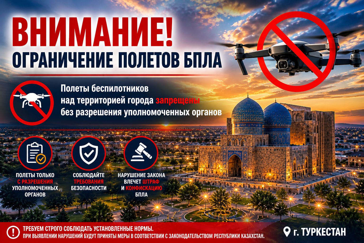 Уважаемые жители и гости города Туркестан!
