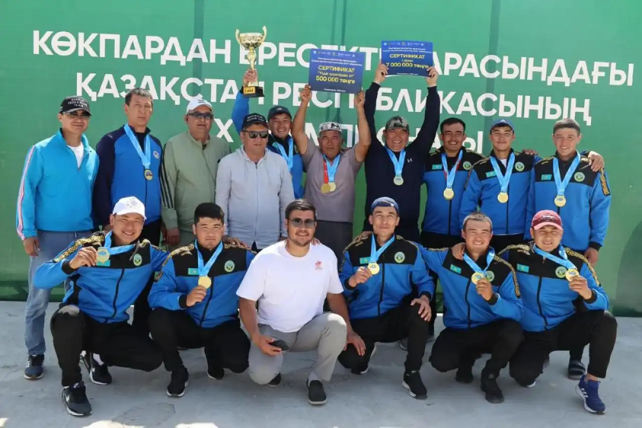 Команда «Әулиеата» в 16-й раз стала чемпионом Казахстана по кокпару