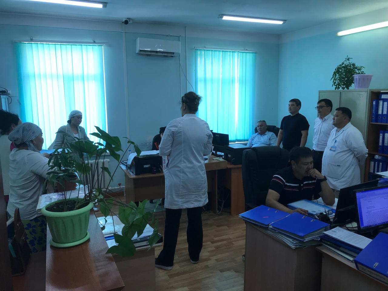 🔰 КЕЛЕС: ПРОВЕДЕНА ВНЕПЛАНОВАЯ ПРОВЕРКА ЦЕНТРАЛЬНОЙ РАЙОННОЙ БОЛЬНИЦЫ “АБАЙ”