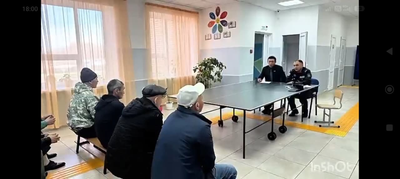 19 мая 2026 года в селе Раздольное прошла встреча акима сельского округа с жителями.