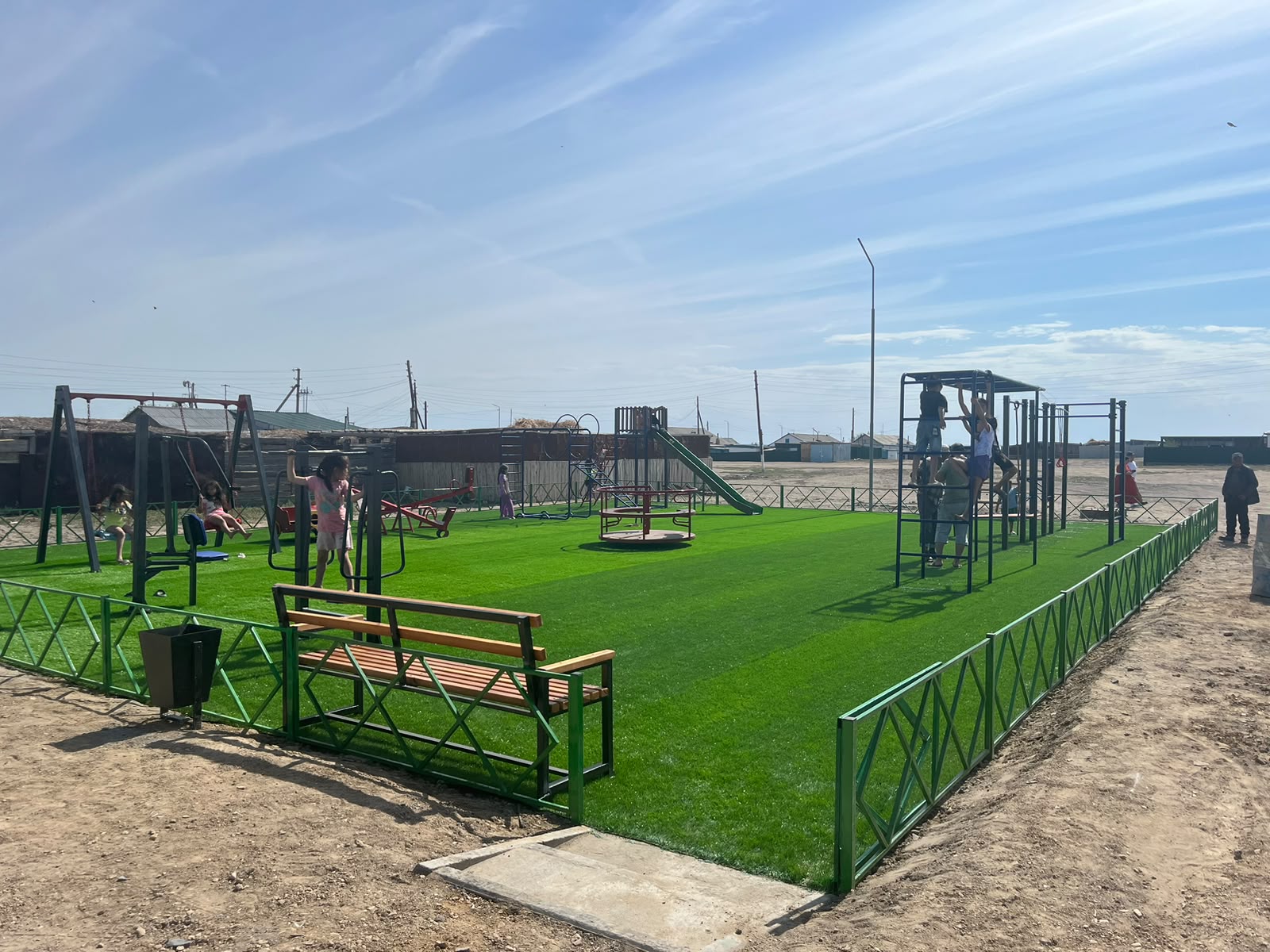 🎉 В селе Каракум открыта новая детская игровая площадка 🎉
