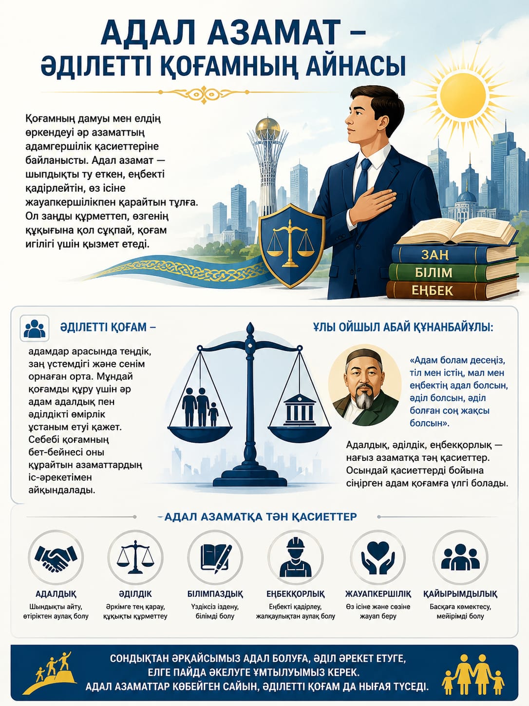АДАЛ АЗАМАТ – ОПОРА ГОСУДАРСТВА, ДОВЕРИЕ ОБЩЕСТВА