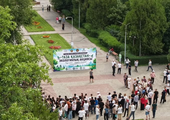 ОБЩЕГОРОДСКОЙ СУББОТНИК В КЕНТАУ ПРОШЕЛ В ФОРМАТЕ ПЛОГГИНГА