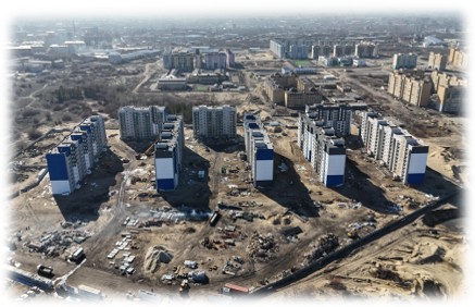 В Карагайлы строится более 700 квартир