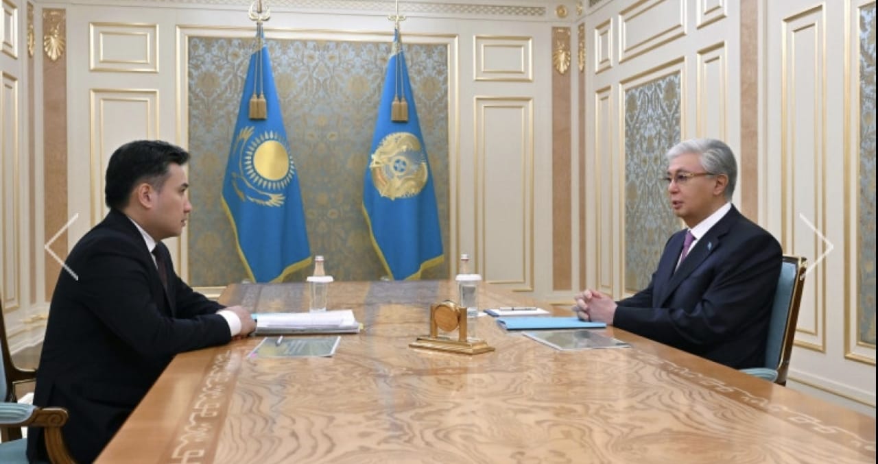 Президент принял министра труда и социальной защиты населения Аскарбека Ертаева