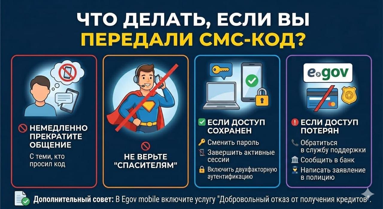 Что делать, если вы передали смс-код?