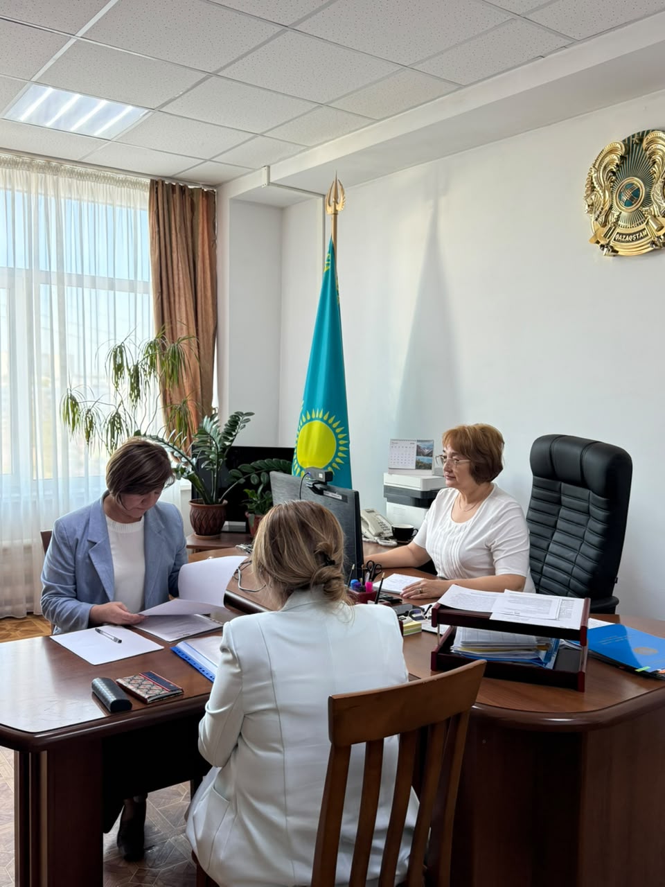 В Департамент была приглашена на личный прием руководитель отдела образования города Павлодара по вопросам лицензирования дошкольных организаций.