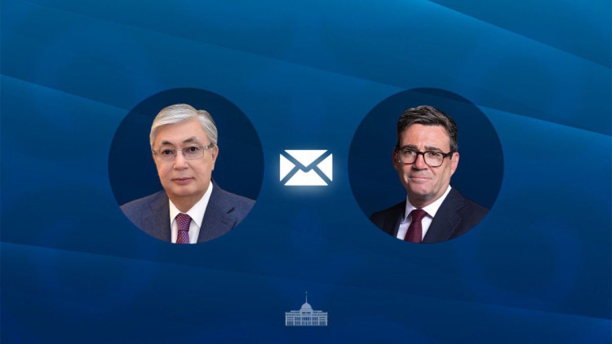 Президент Касым-Жомарт Токаев поздравил Эндрю Бернема с вступлением в должность Премьер-министра Соединенного Королевства Великобритании и Северной Ирландии