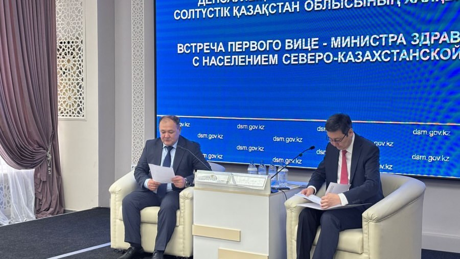 Первый вице-министр здравоохранения РК Тимур Султангазиев встретился с жителями области
