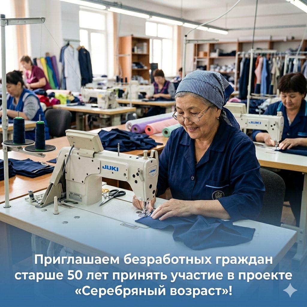 Приглашаем безработных граждан старше 50 лет принять участие в проекте “Серебряный возраст”