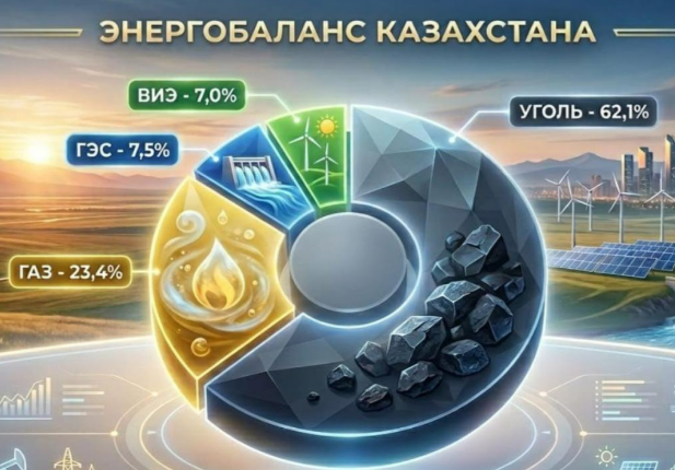 Уголь, газ или ВИЭ: что сегодня обеспечивает энергобаланс Казахстана