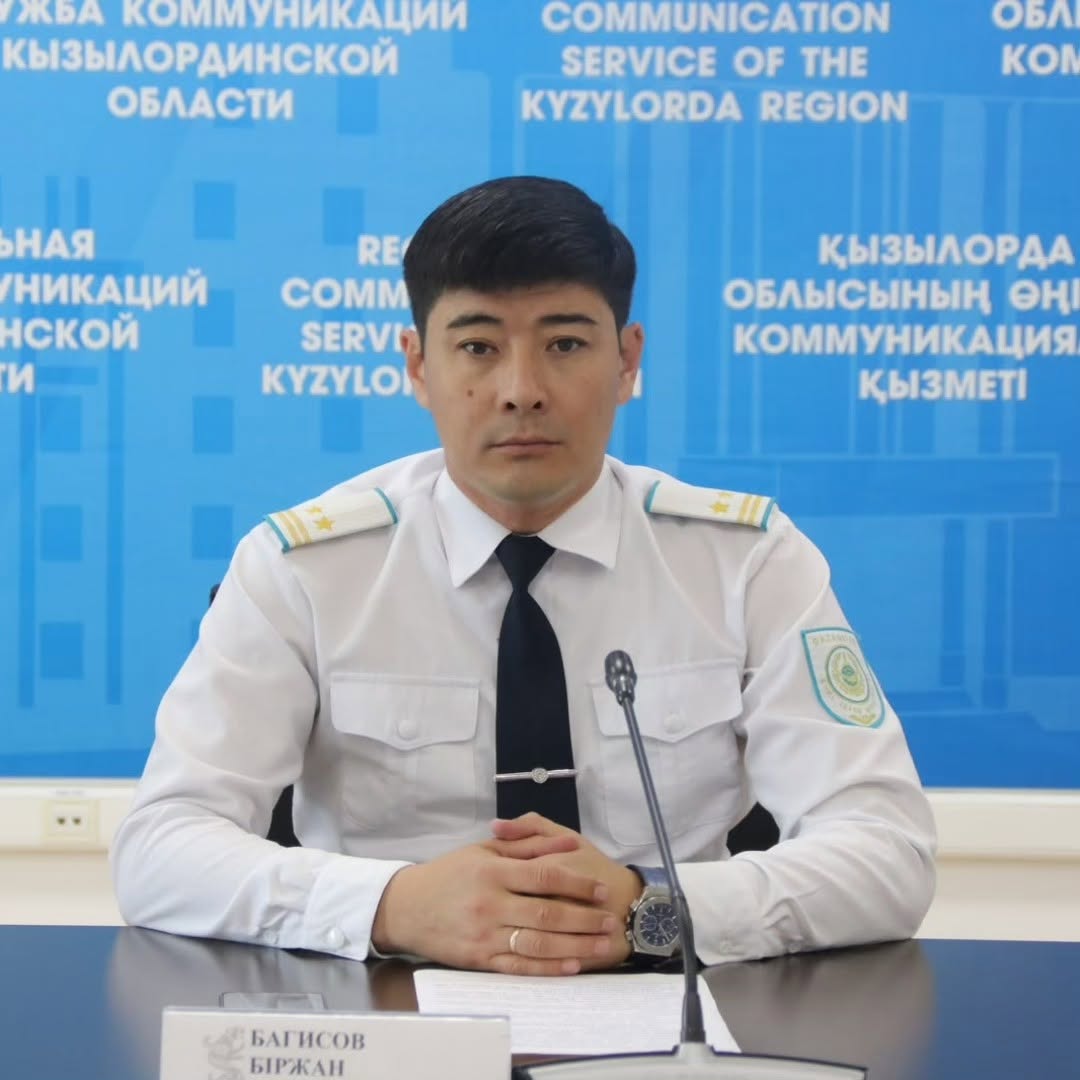 Начальник Управления по противодействию наркопреступности Департамента полиции Кызылординской области, подполковник полиции Б. Багысов, принял участие в брифинге.