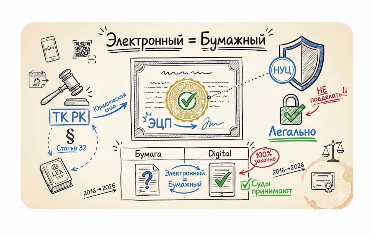 Электронные трудовые договоры в Республике Казахстан