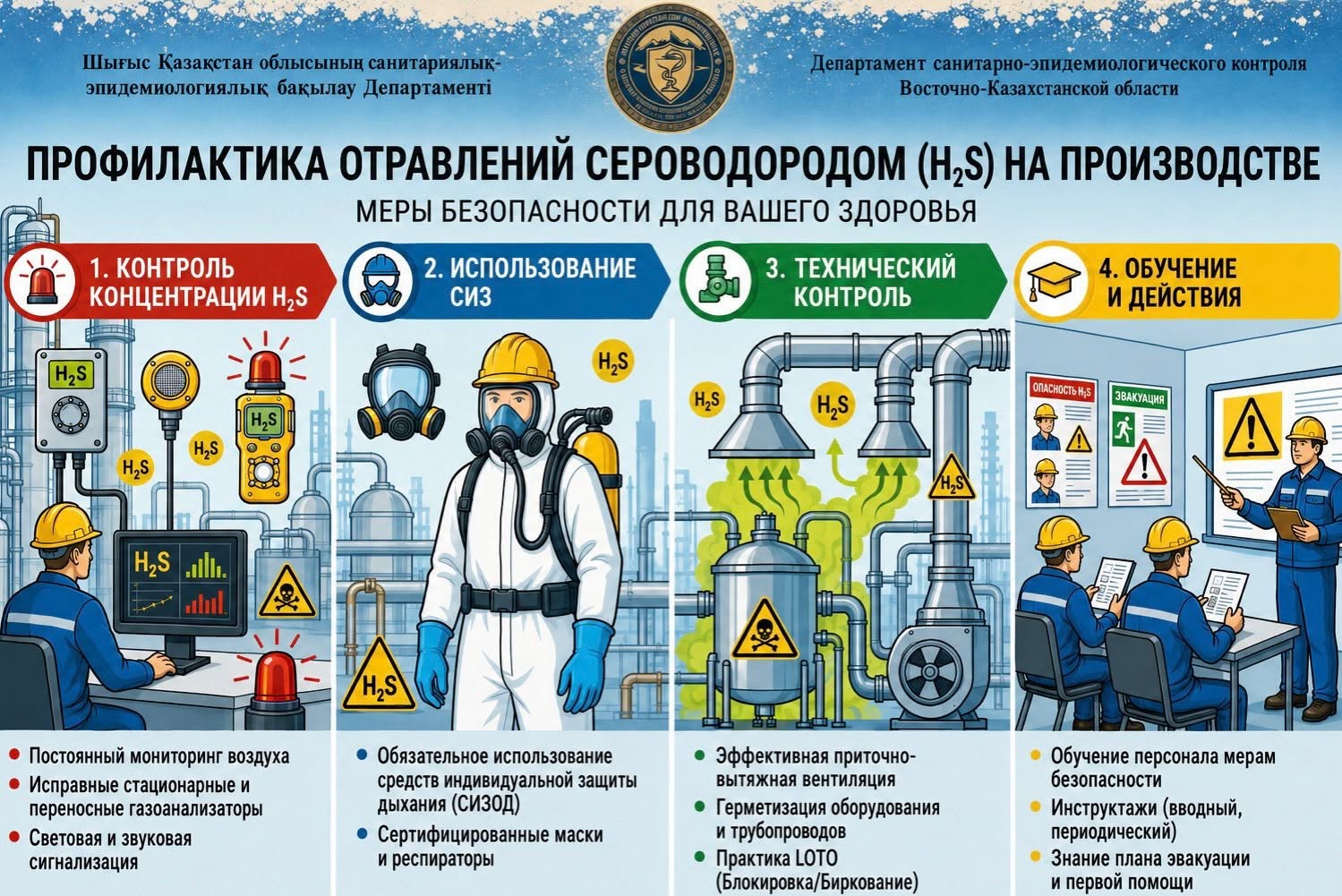 Профилактика отравлений сероводородом
