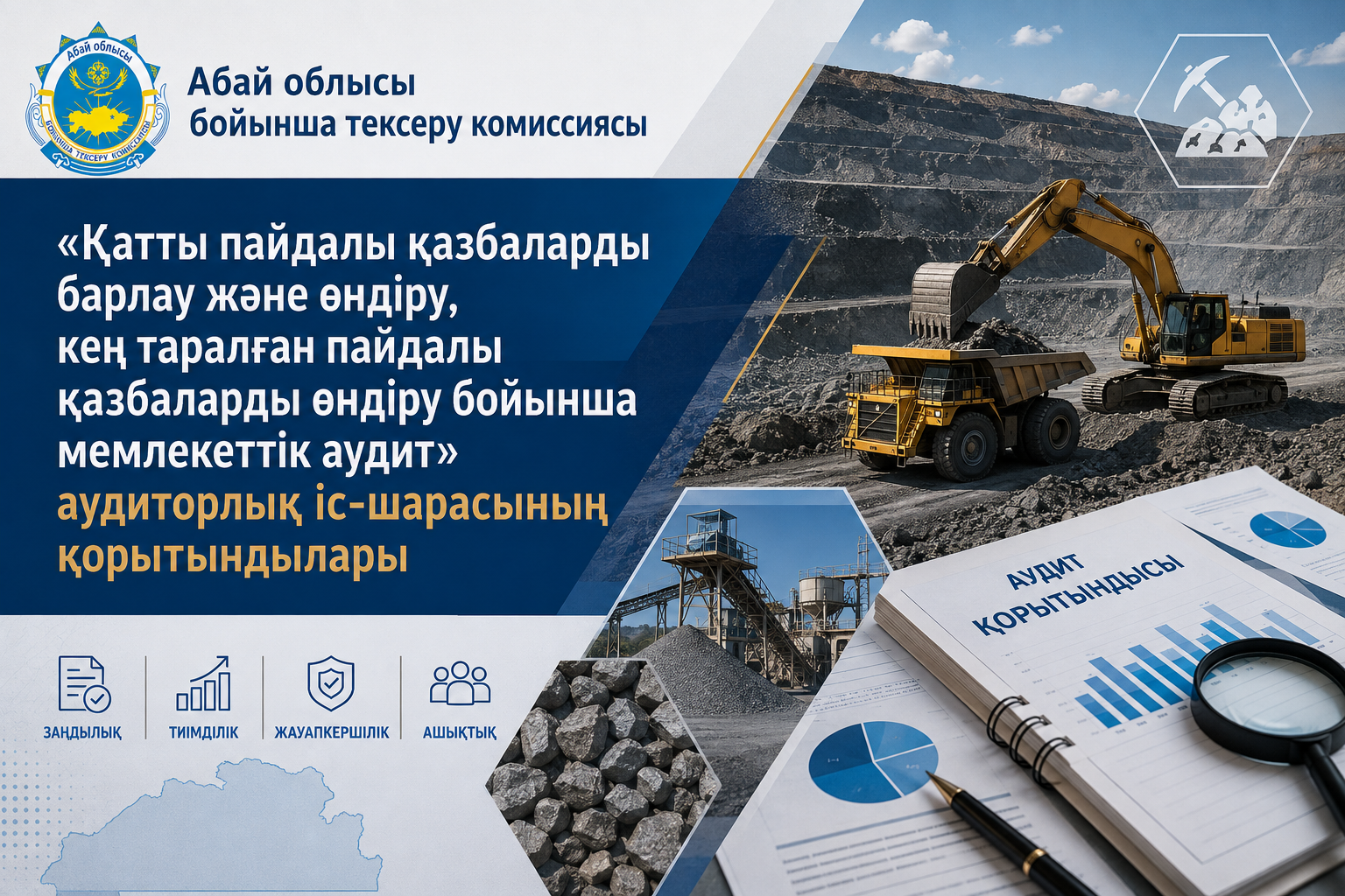 Итоги государственного аудита по вопросам разведки и добычи твердых полезных ископаемых, а также добычи общераспространенных полезных ископаемых