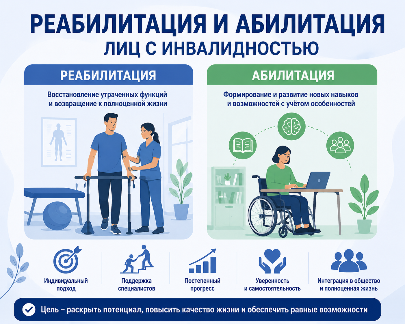 Реабилитация и абилитация лиц с инвалидностью