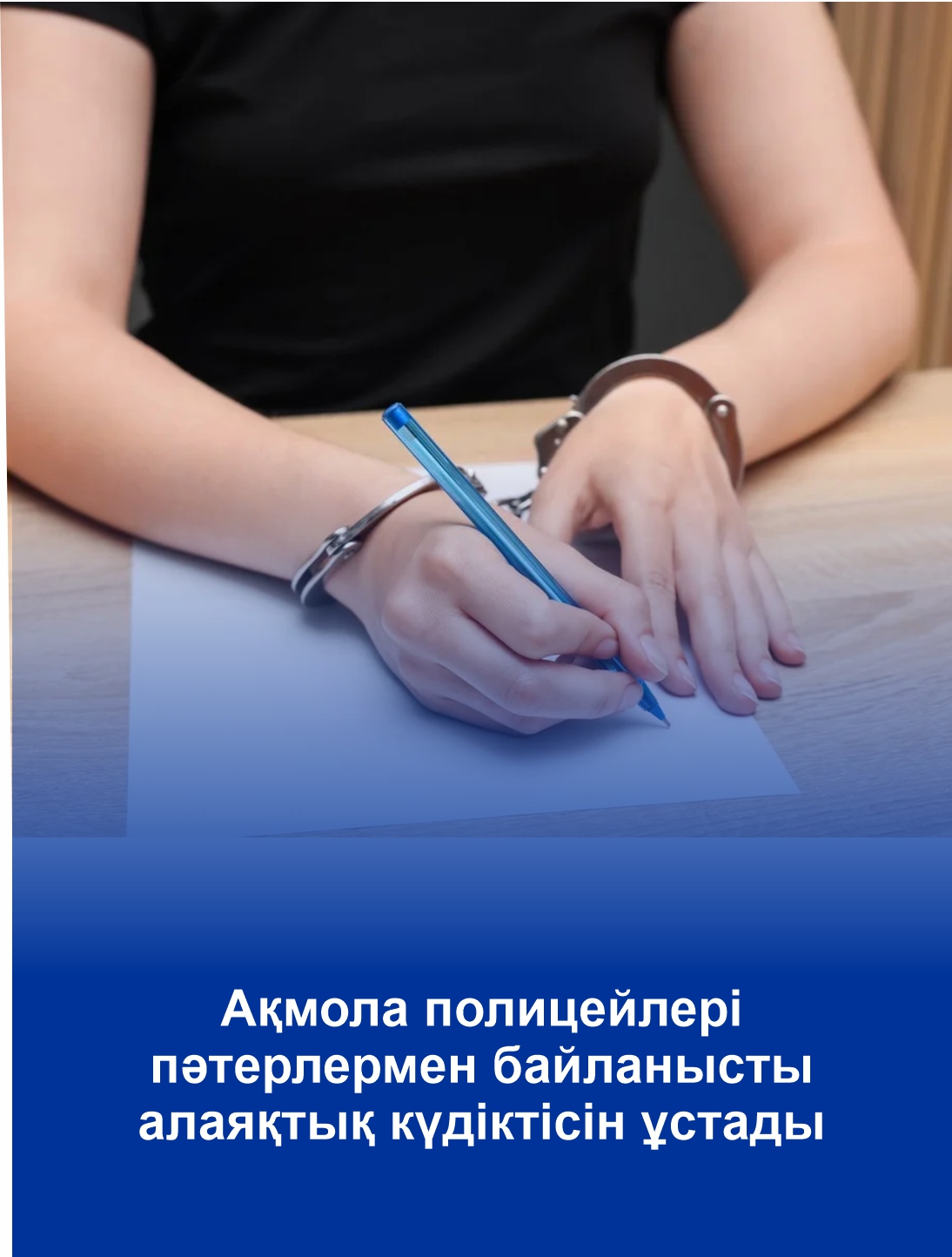 Акмолинские полицейские задержали подозреваемую в серии мошенничеств с квартирами