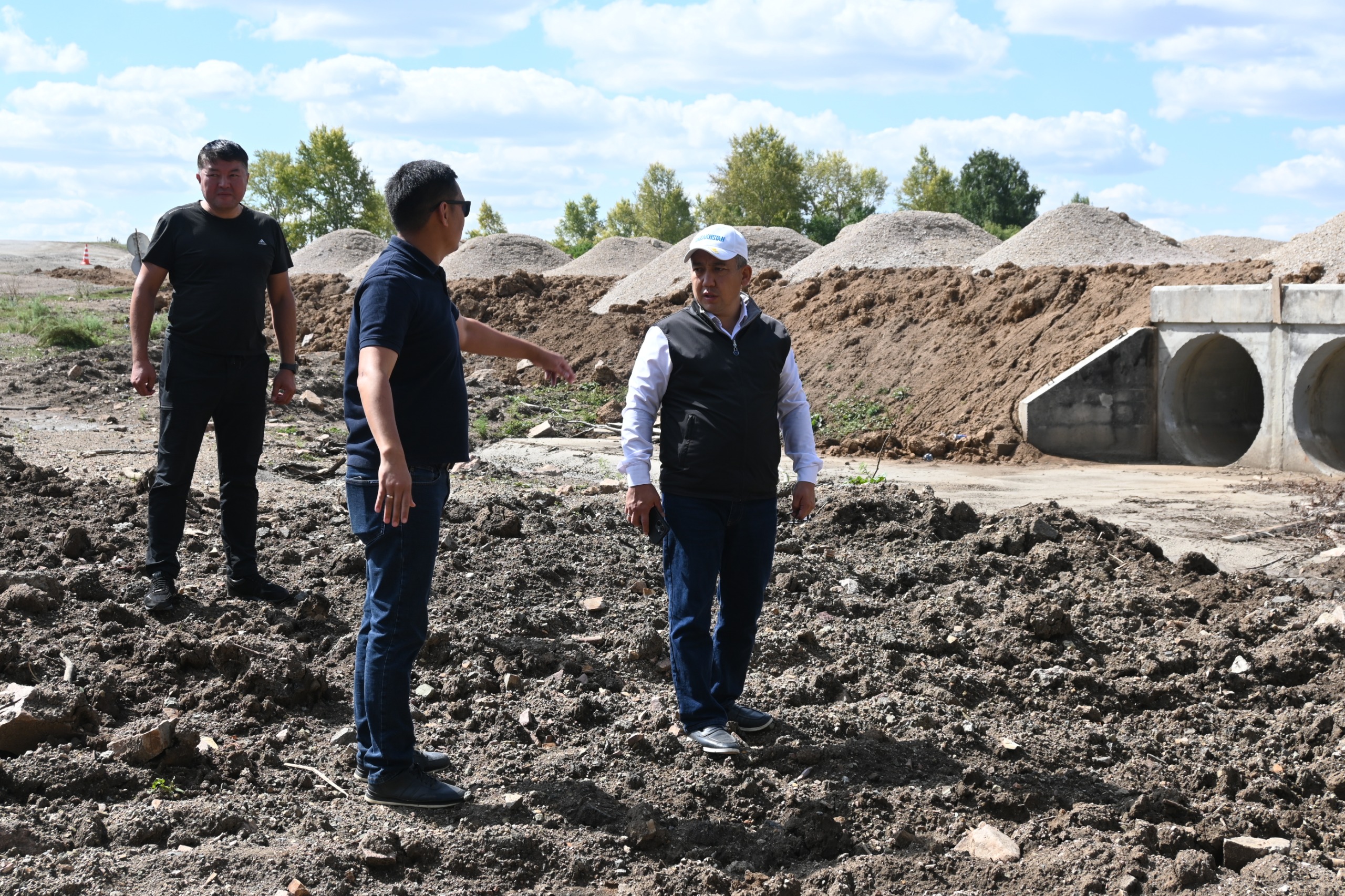 На дороге Белгородское – Каменка ведутся работы по ремонту ВПУ