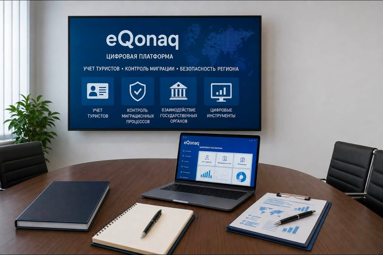 Функционирование цифровой платформы «eQonaq» обсудили сегодня в ходе рабочего совещания с Управлением миграционной службы Департамента полиции Карагандинской области