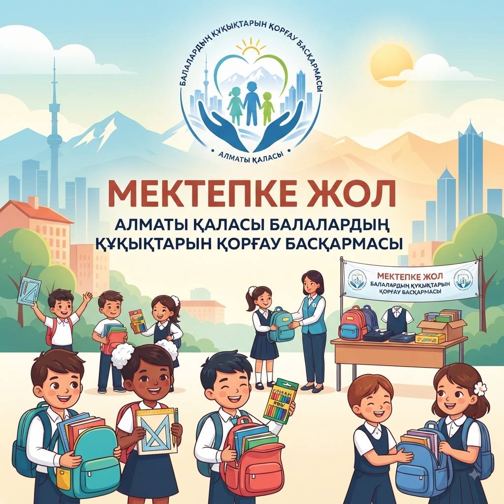 Праздник для детей: в Алматы прошла благотворительная акция «Дорога в школу
