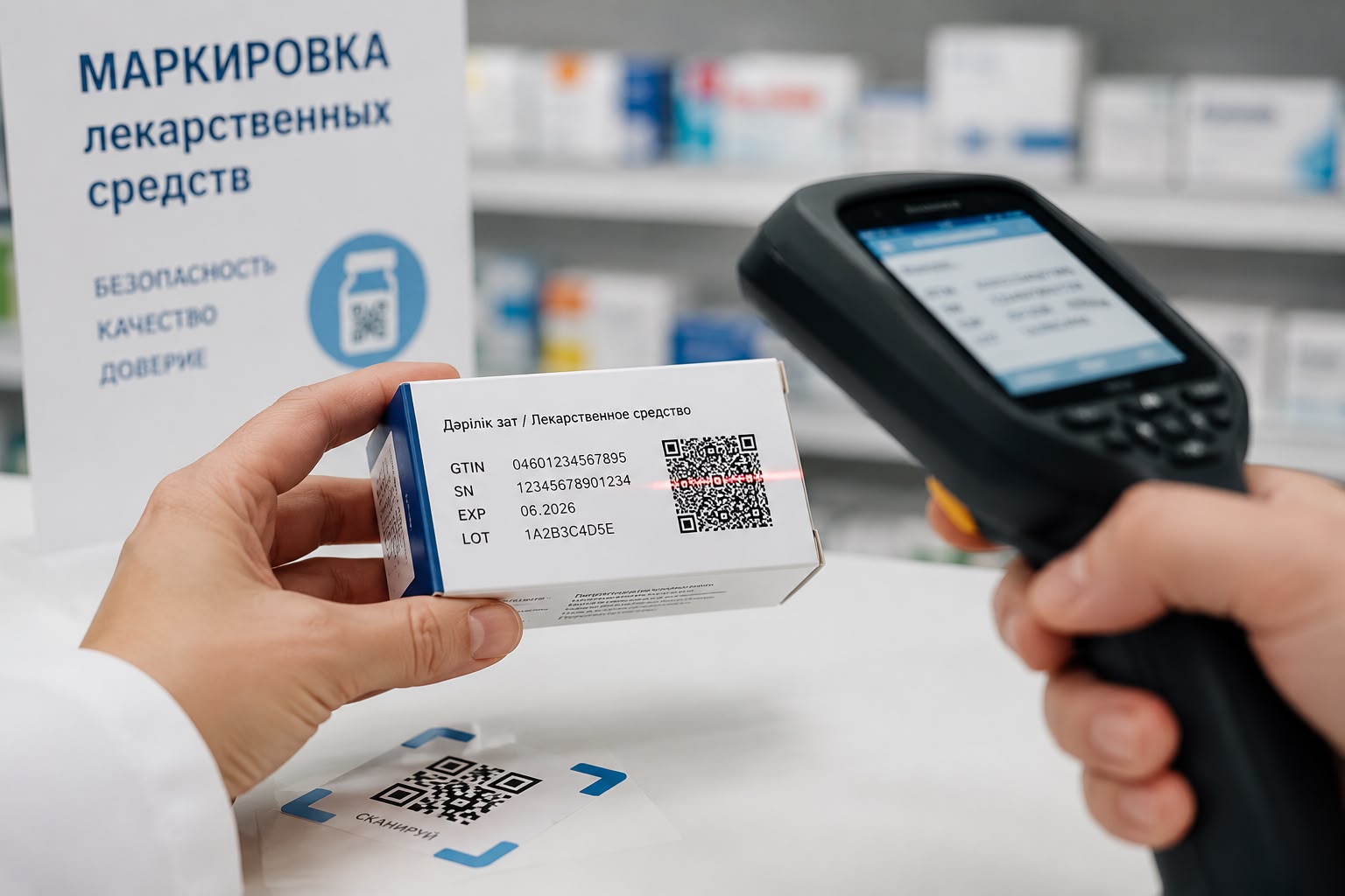 Маркировка и прослеживаемость лекарственных средств (принятие/отклонить акты передачи, вывод из оборота)